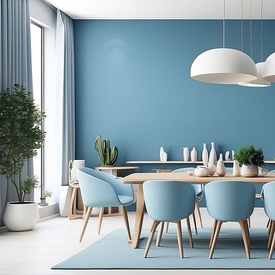 Salle à manger moderne illustrant un investissement LMNP non géré